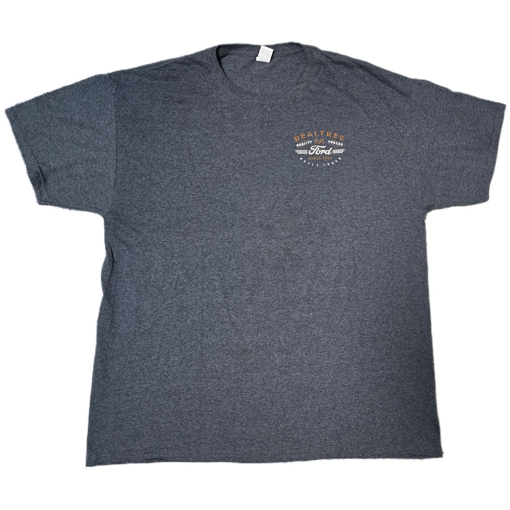 Realtree Ford Quality Trucks Built Tough Mens Gray XL Graphic T Shirt
(G)